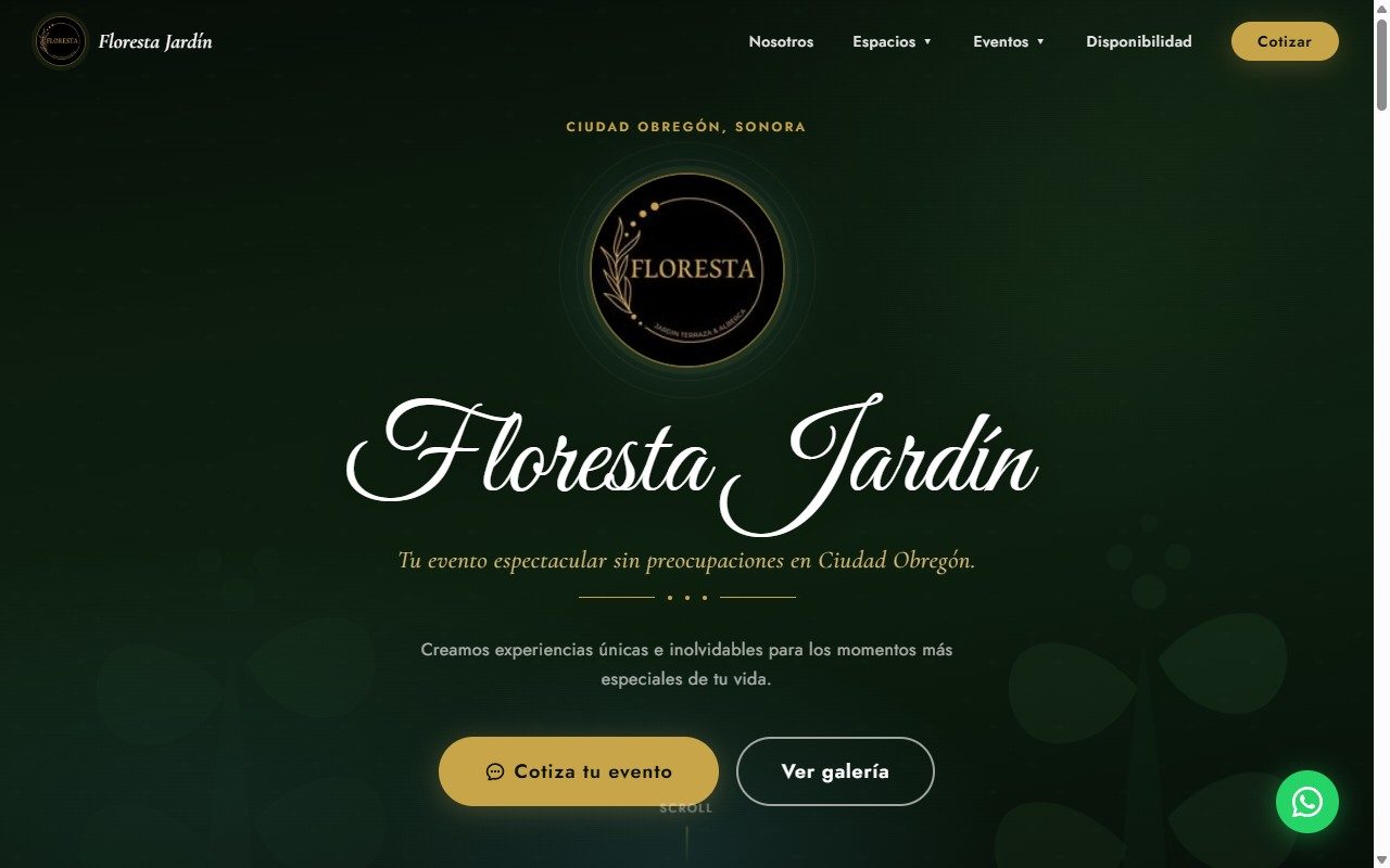 Floresta Jardín — sitio web