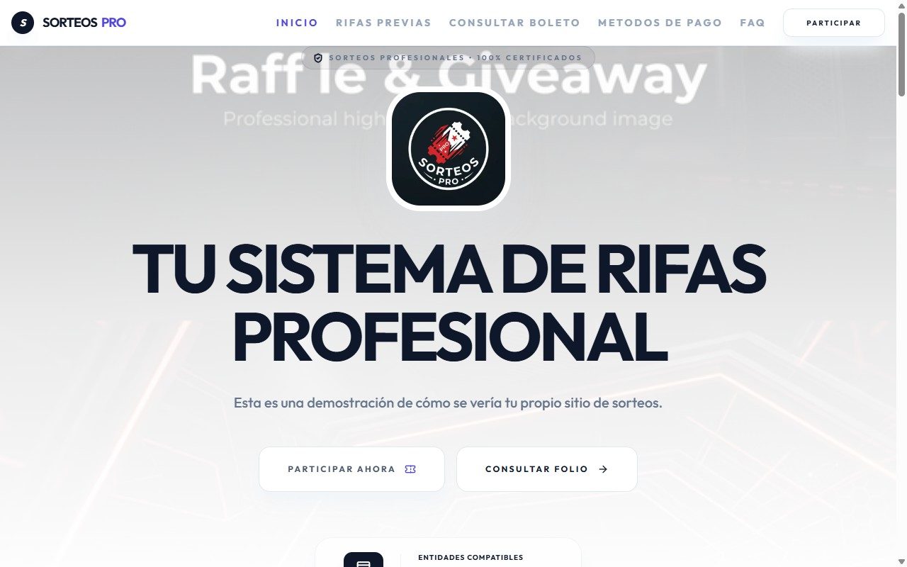 IBANI Rifas — sistema de rifas