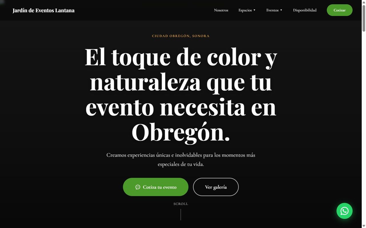 Jardín Lantana — sitio web