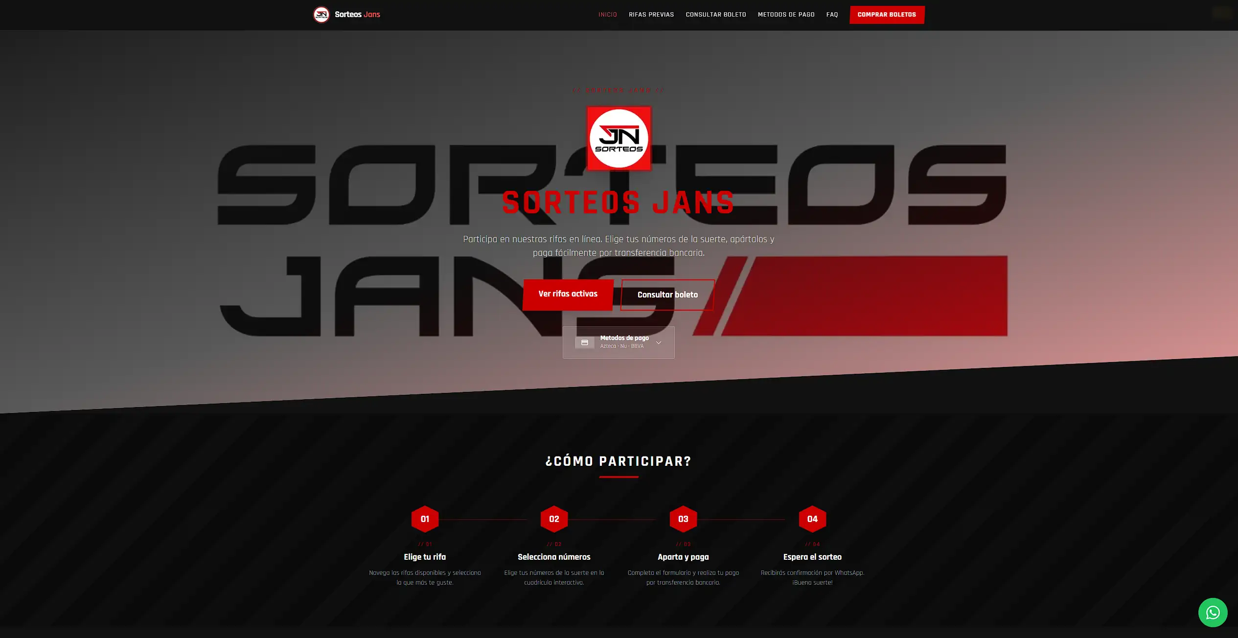 Plataforma de rifas online